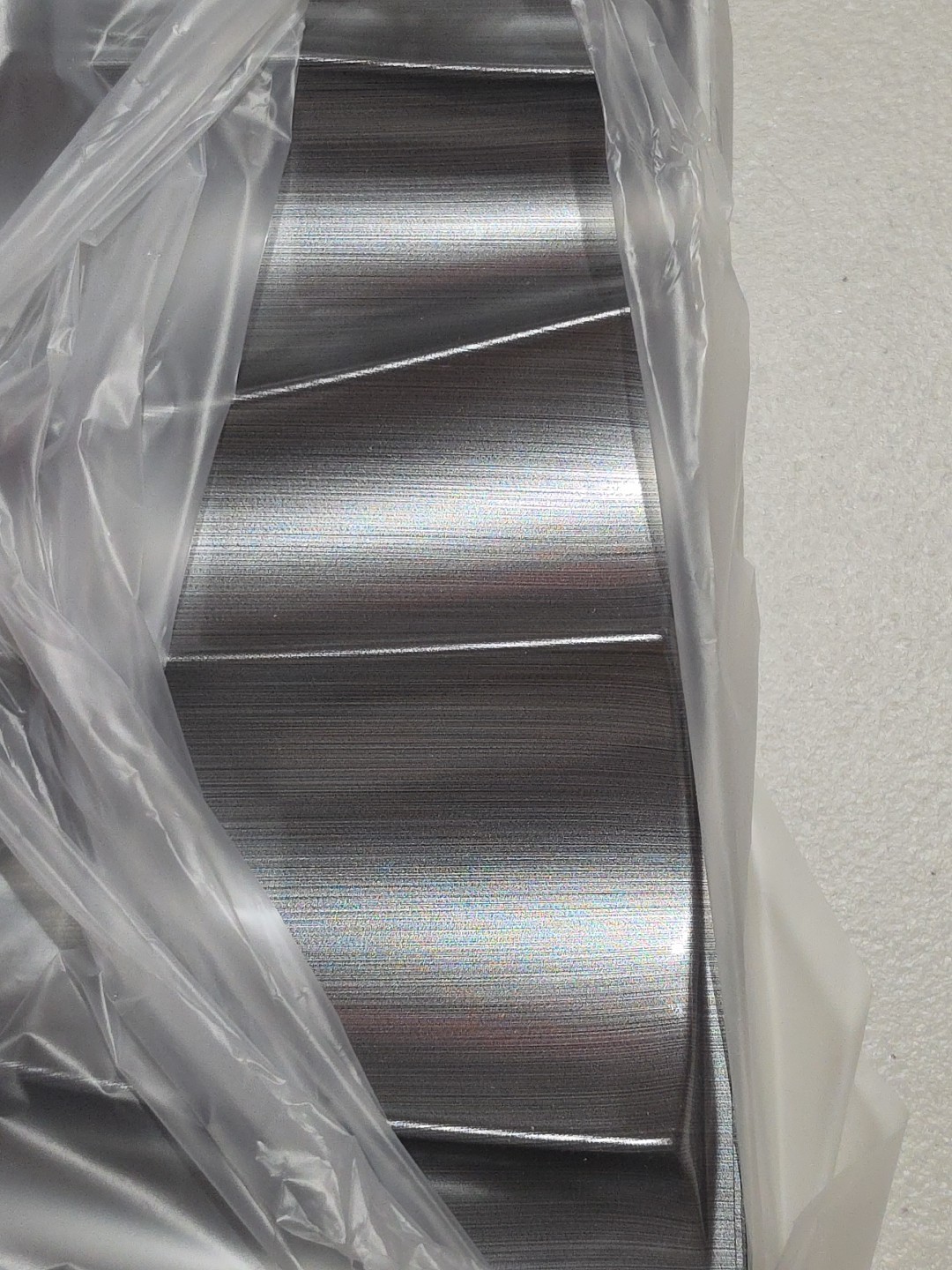 3D PVC Wave Wall Panels Metallic Silver Accent Tiles Decor 12 Pack