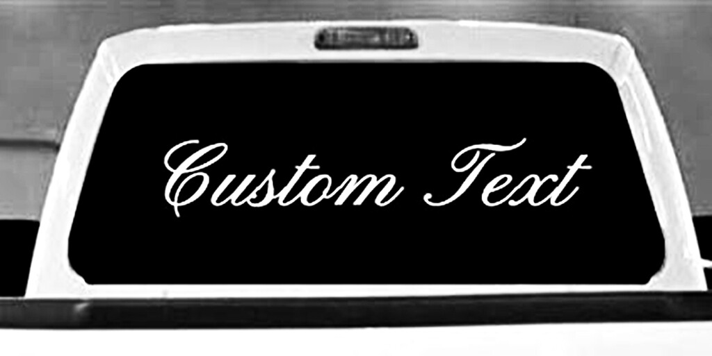 Custom Text Vinyl Decal Personalized Lettering Window Yeti Cup Sticker 10 Sizes