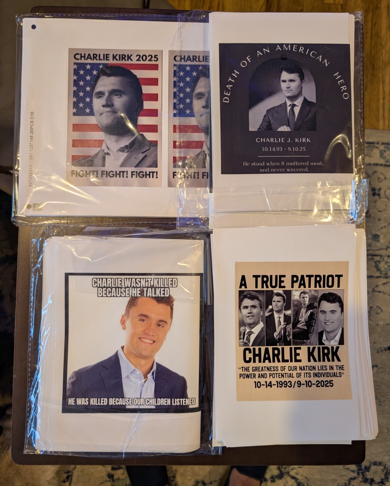 2pk Custom CHARLIE KIRK waterproof DECALS / STICKERS! High Quality!