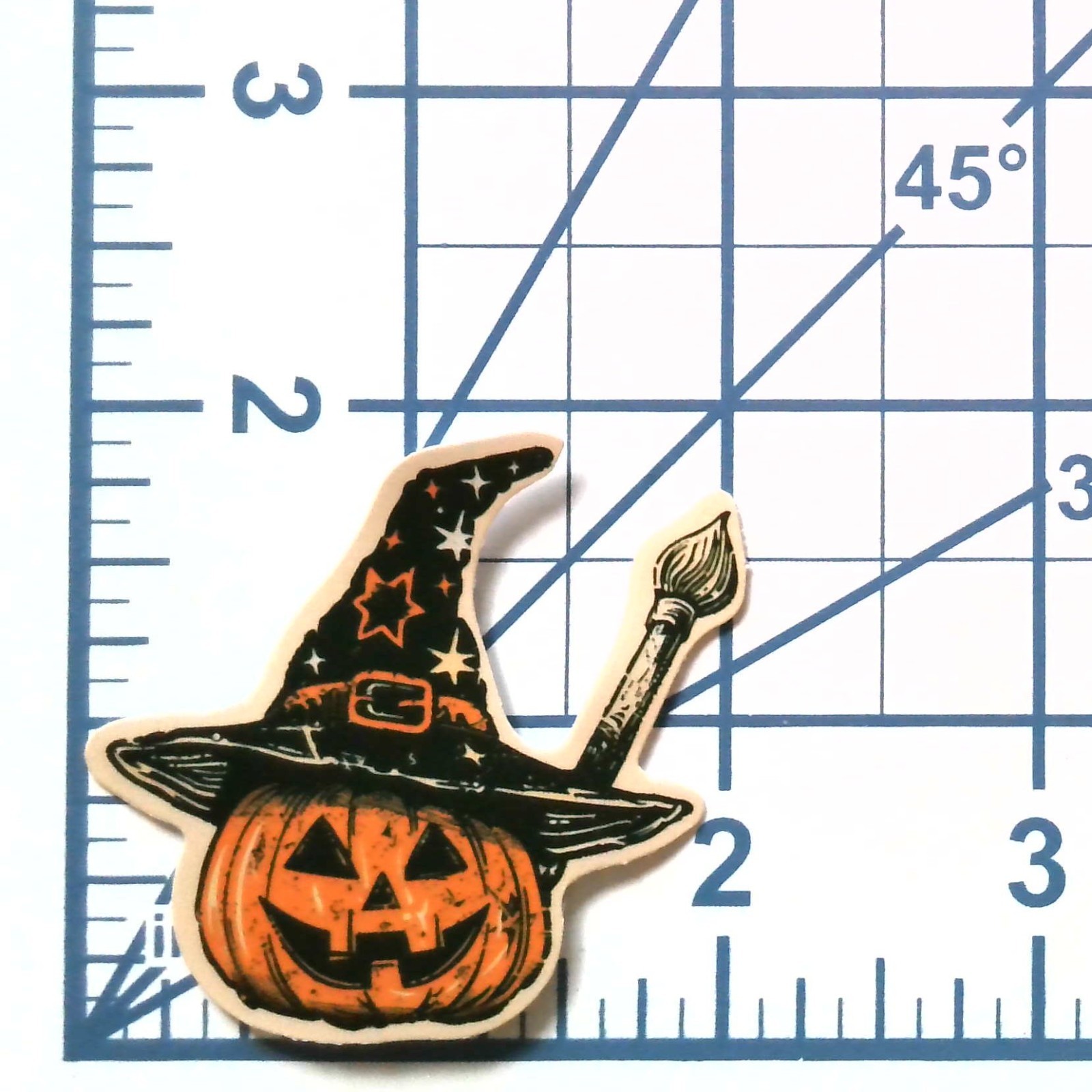 Spooky Artist Pumpkin Vinyl Die Cut Sticker Gothic Jack O Lantern Decal Magic