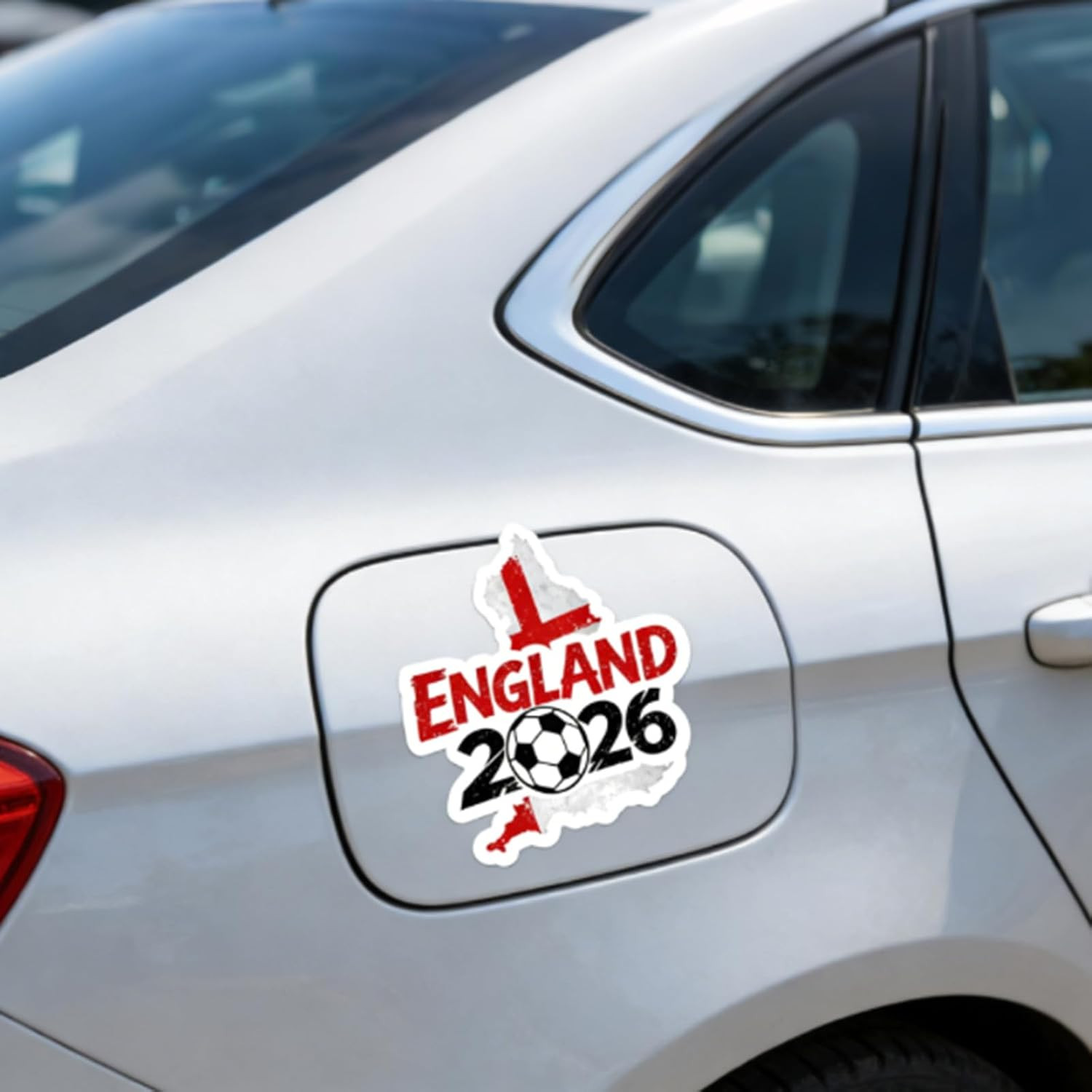 England World Cup Car Decal, Vinyl Waterproof Soccer Stickers, for Car, Window,