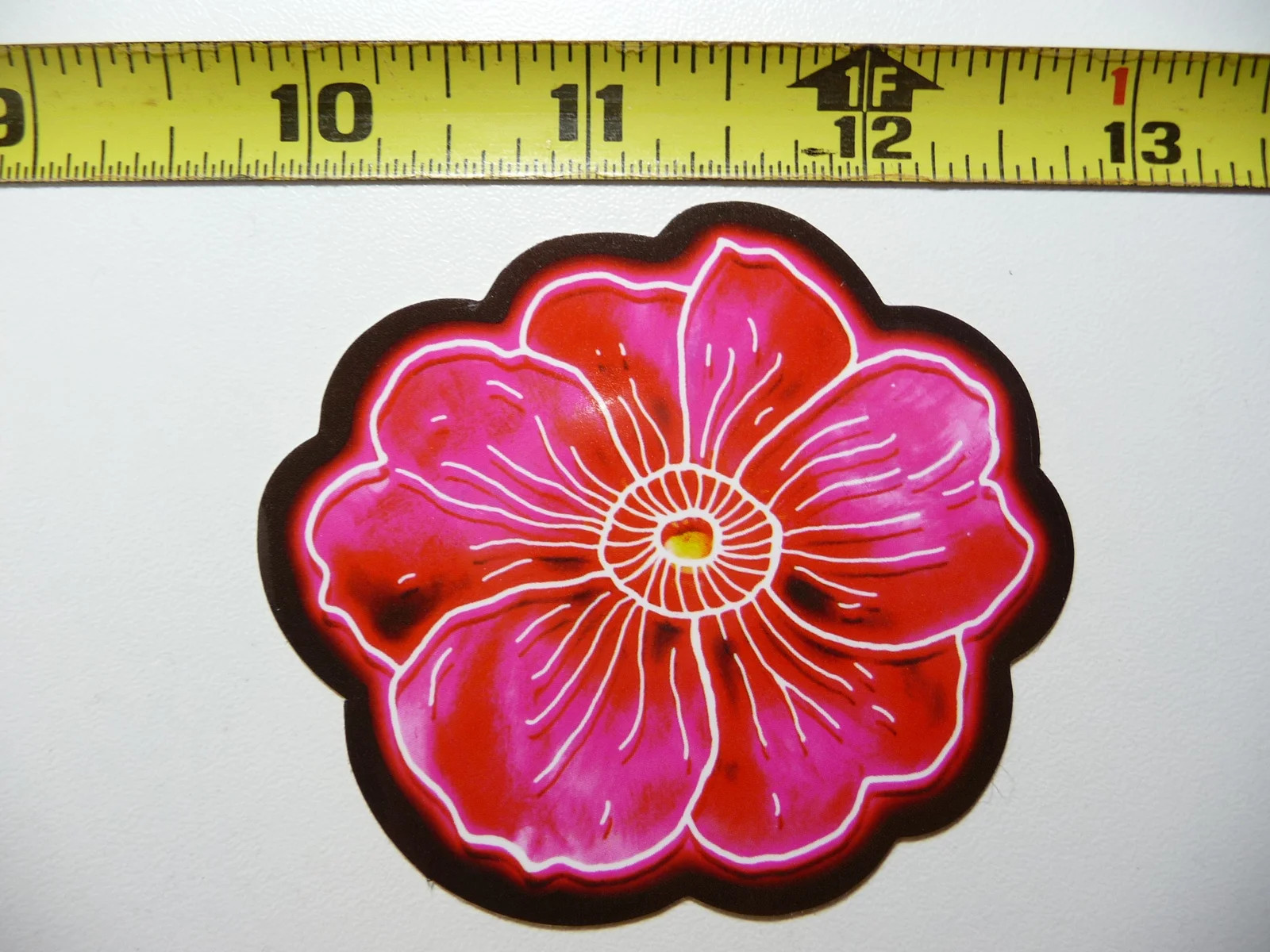 FLOWER BLOOM PLANT NEON STYLE SMALL STICKER DECAL COLORFUL FUNNY