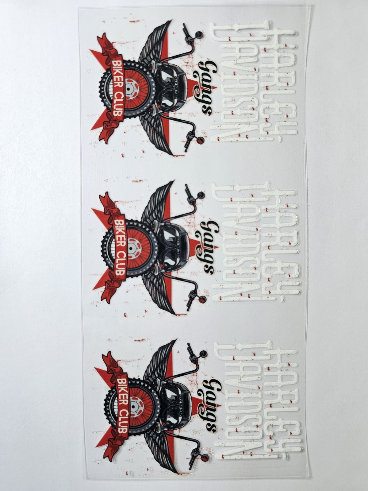Harley UV DTF Transfer Sticker Wrap Tumbler UVDTF BUY 10+ GET COMBINED SHIP
