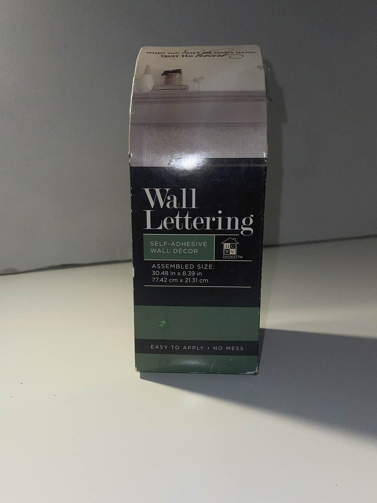 Self-Adhesive Wall Lettering.