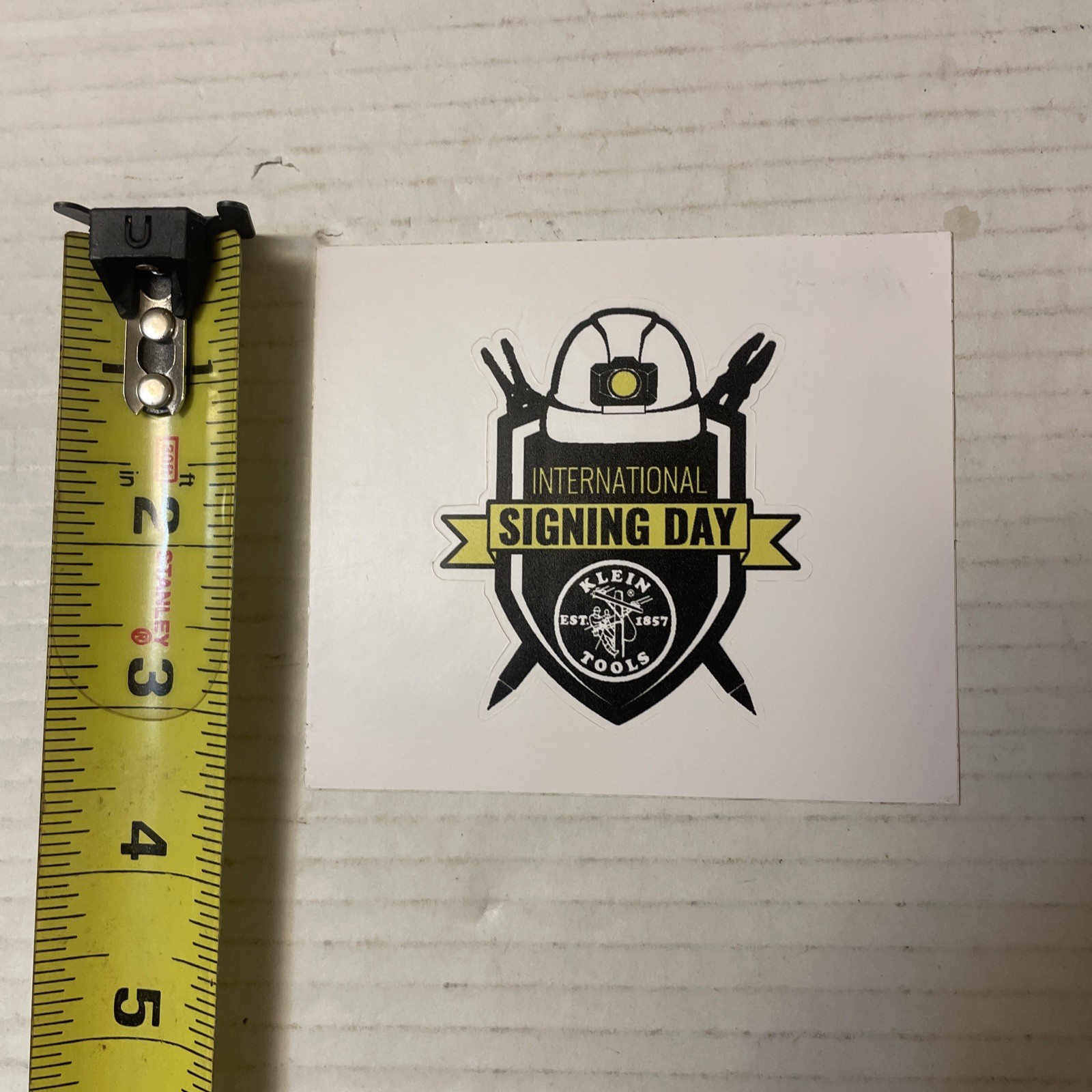 Klein Tools Tradesman Club Exclusive Giveaway Sticker April 2022 Signing Day