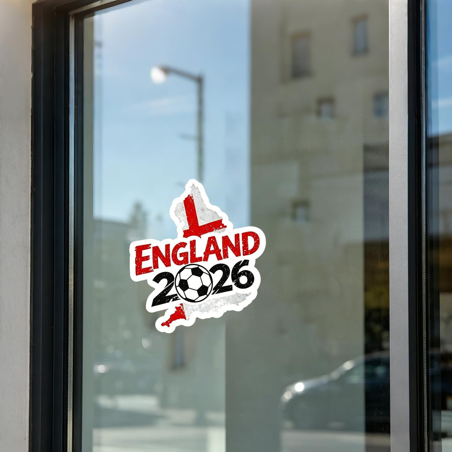 England World Cup Car Decal, Vinyl Waterproof Soccer Stickers, for Car, Window,