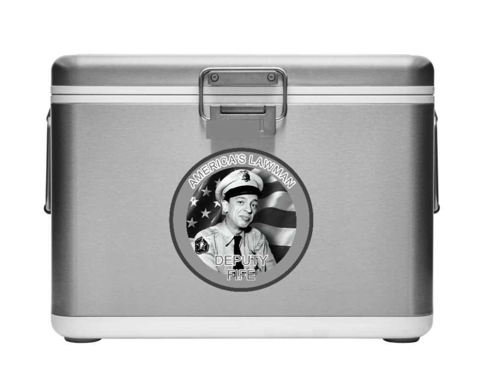 Andy Griffith Show (America's Lawman) – 4" Vinyl Decal Vehicle Cooler Laptop