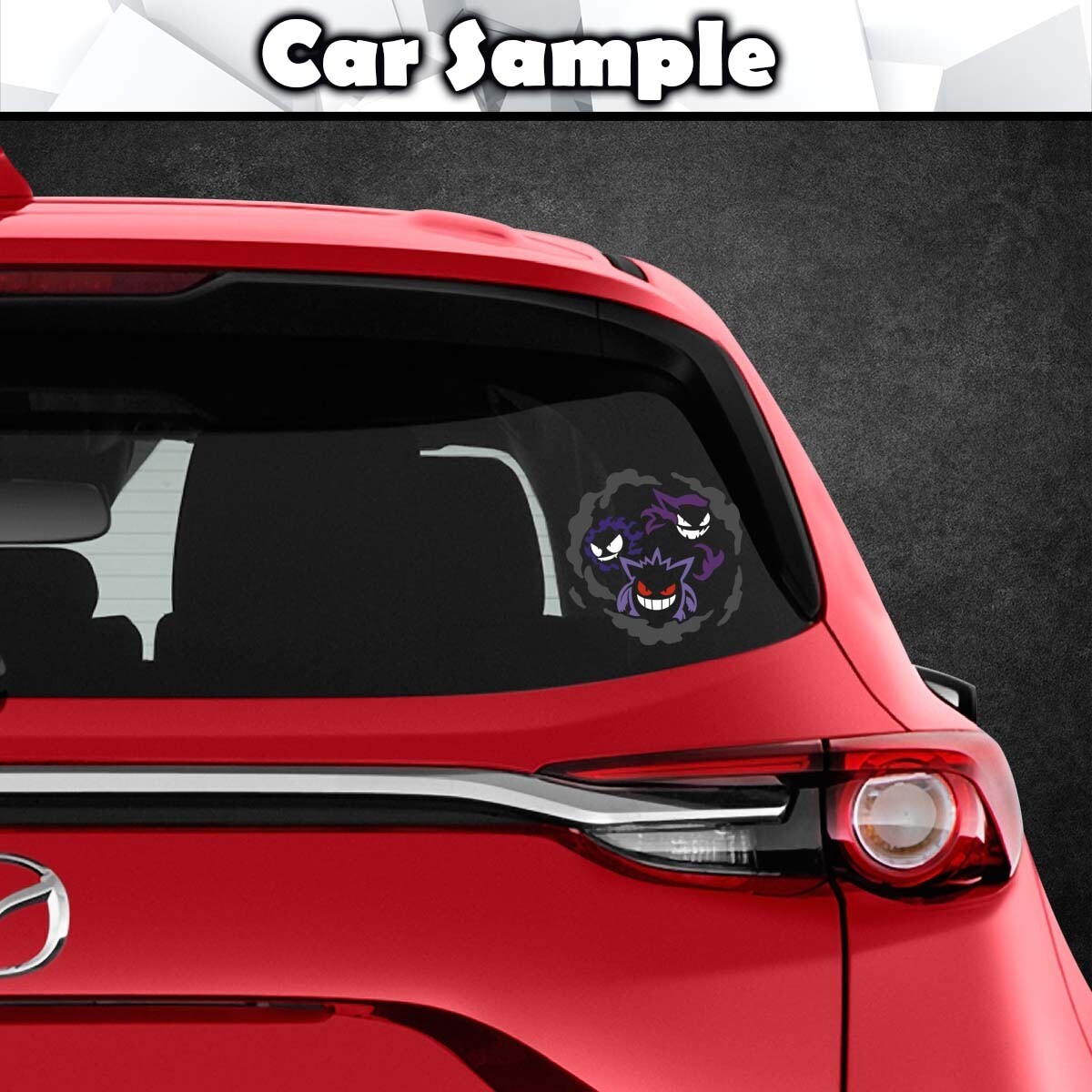 Gengar Ghastly Vinyl Decal Sticker (Monster Nintendo Car Laptop PC Glass Color)