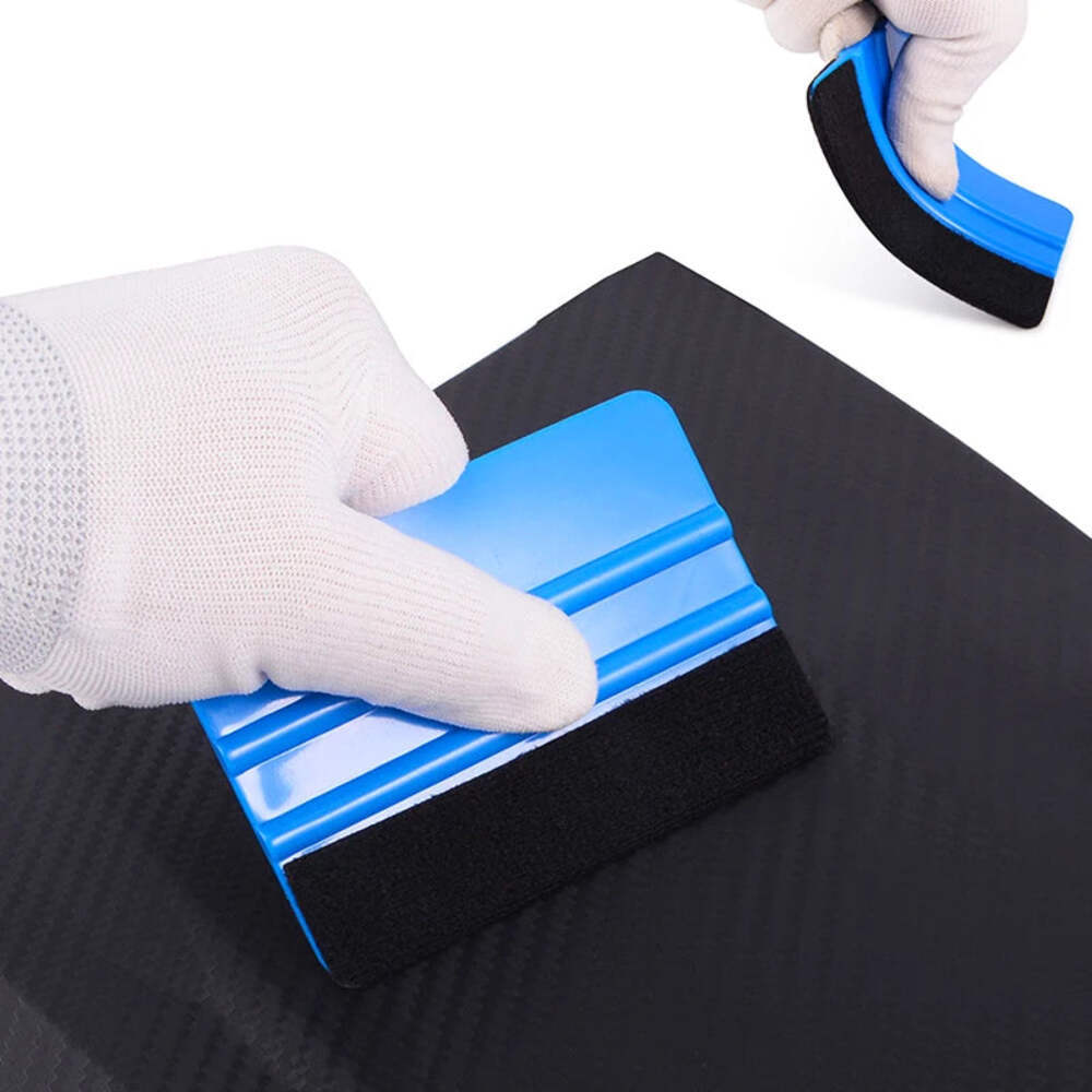 5Pcs Car Stickers Film Install Squeegee Vinyl Carbon Fiber Scraper with Felt Squ