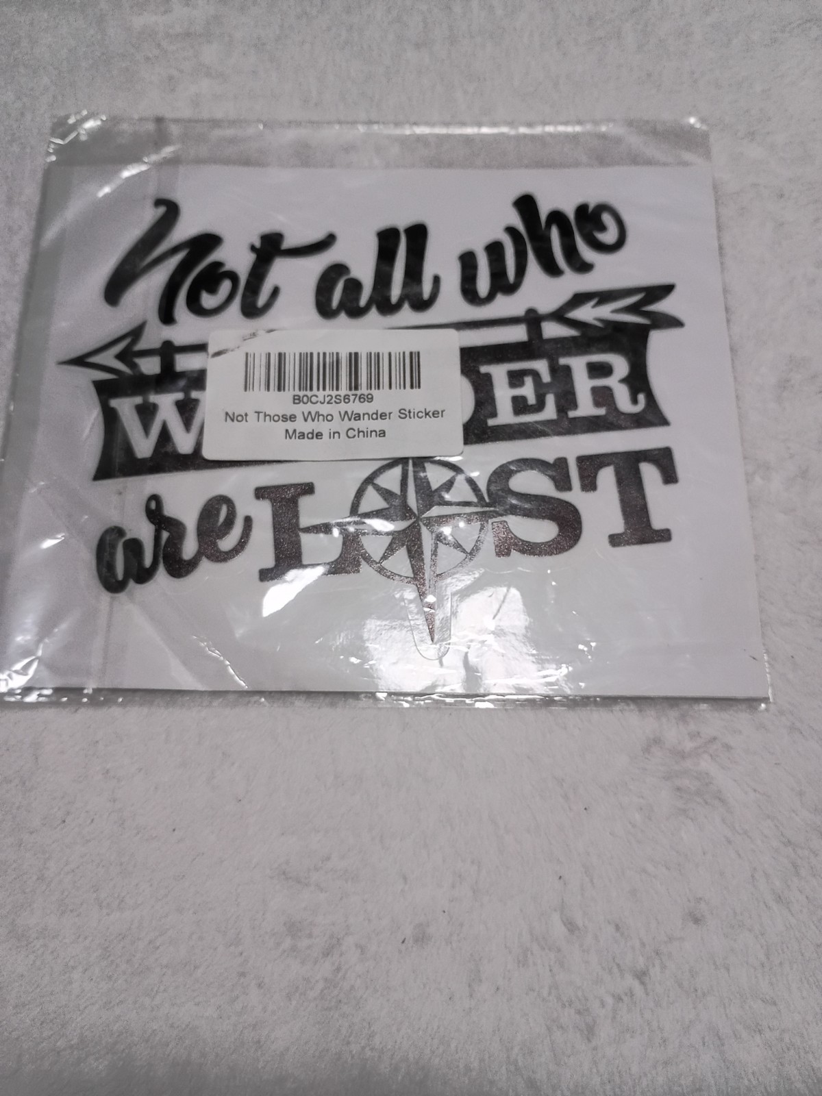 2 pack Not All Those Who Wander are Lost Stickers Decals, 5.5×7 Inches