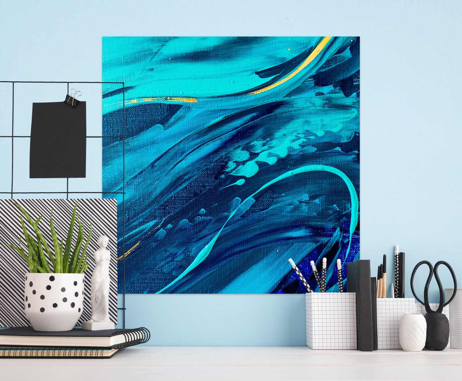 3D Blue Picture A610 Wall Stickers Wall Murals Wallpaper Skromova Marina Amy