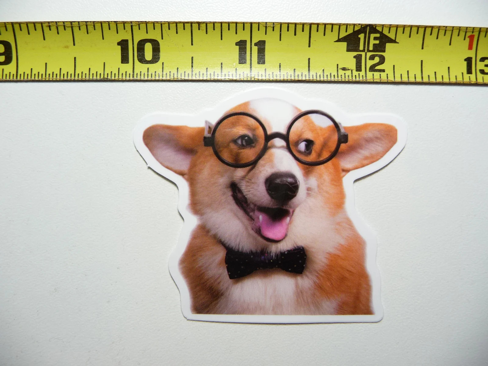 PEMBROKE WELSH CORGI BOW TIE FUNNY SMALL STICKER DECAL CUT PET DOG PUPPY FUN