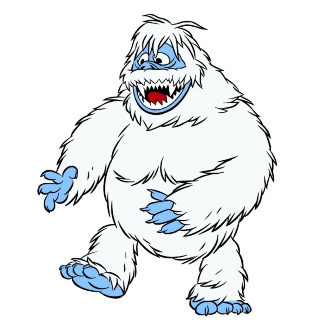 Rankin Bass YETI ABOMINABLE SNOWMAN RUDOLPH RED NOSE REINDEER 3” Sticker Decal