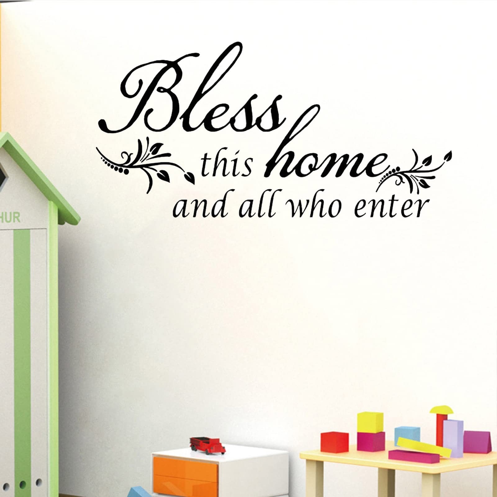 Wall Stickers, Family Letter Quote Water-Proof Home Decor Wall Sticker, Remov…