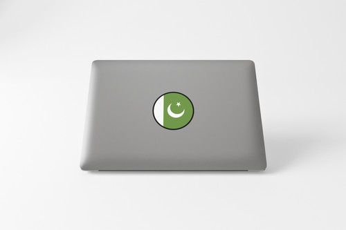 Pakistan Flag Circle Sticker Decal