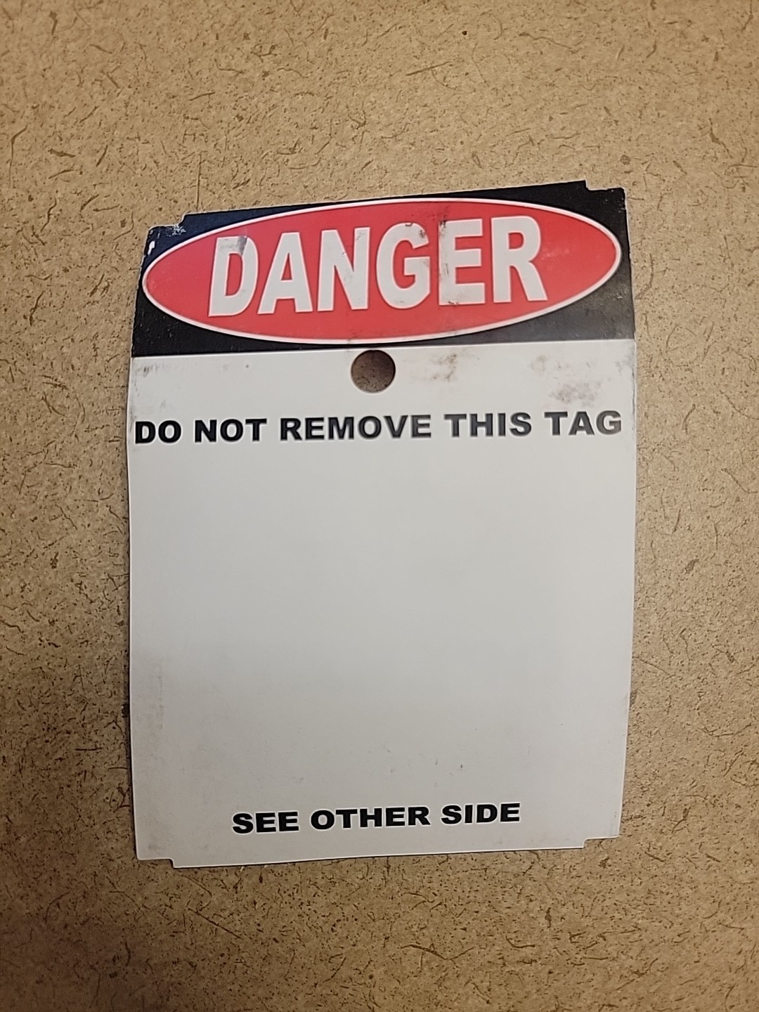 2 pack Danger Do Not Operate Safety tag 3 1/2" x 5"