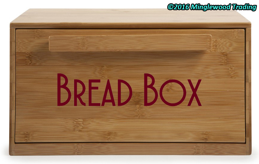 BREAD BOX Vinyl Sticker – Kitchen Breadbox Bread Bin Deco – V4 Die Cut Decal