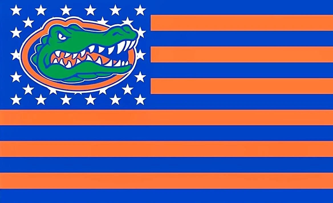 Florida Gators Stars & Stripes Sticker *NEW* Measures 4" x 3.5"