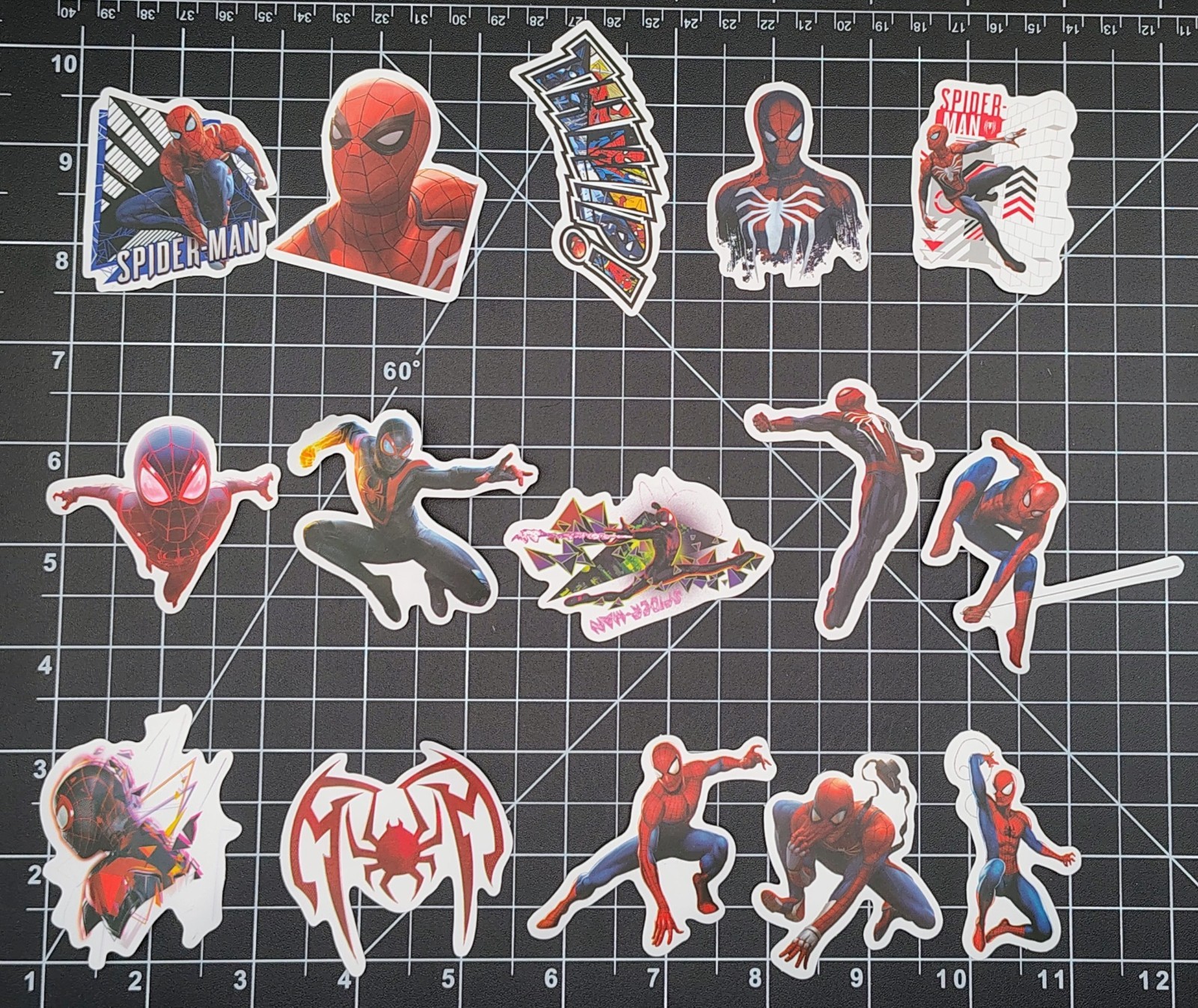 50 Pack Spider Multiverse Web Hero Stickers Vinyl Decals Superhero Laptop Lot