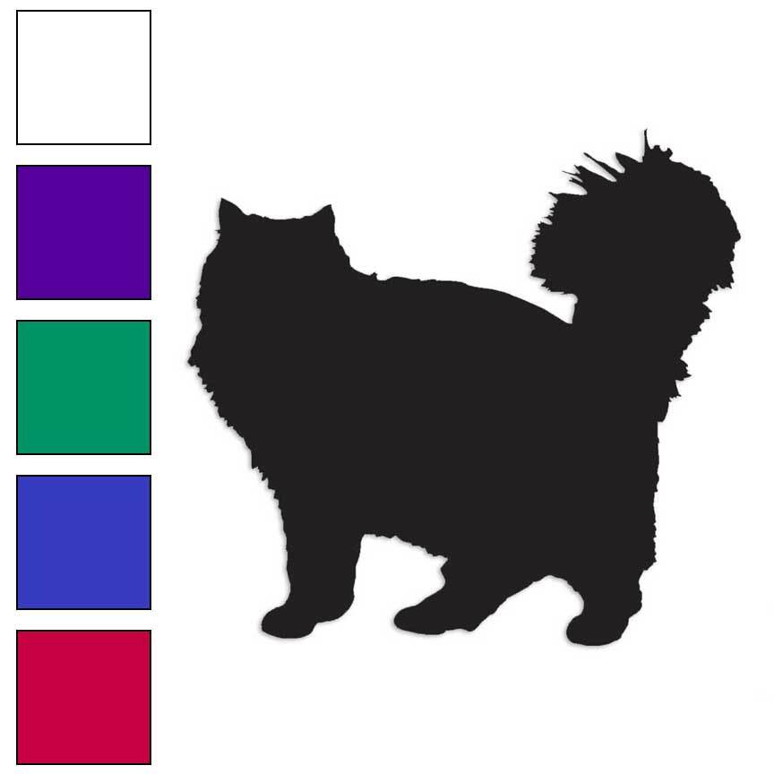 Cat Fluffy, Vinyl Decal Sticker, Multiple Colors & Sizes #148