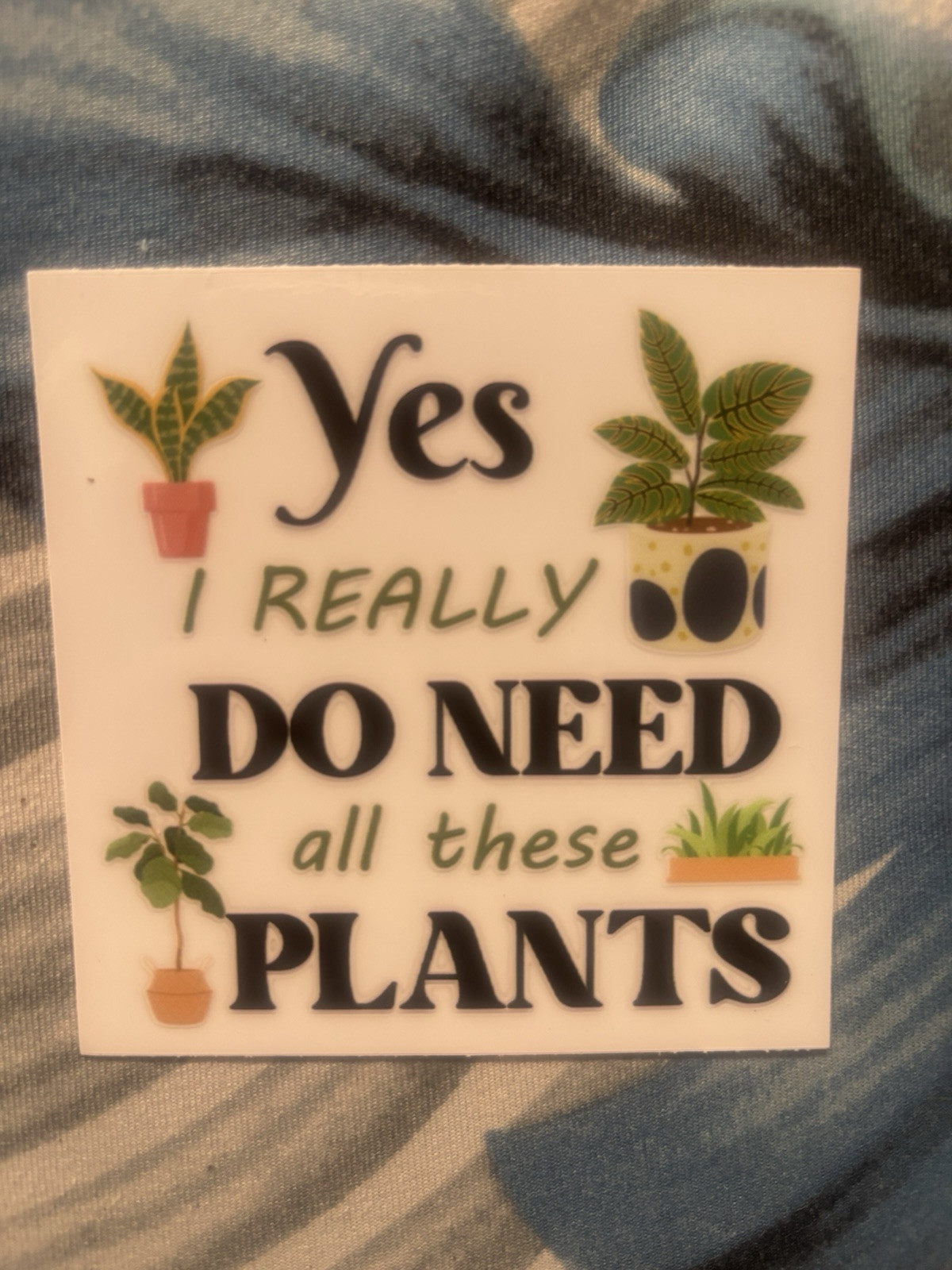 Plant Decal 3.5inch . Durable In Any Weather