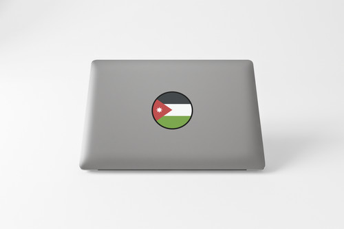 Jordan Flag Circle Sticker Decal