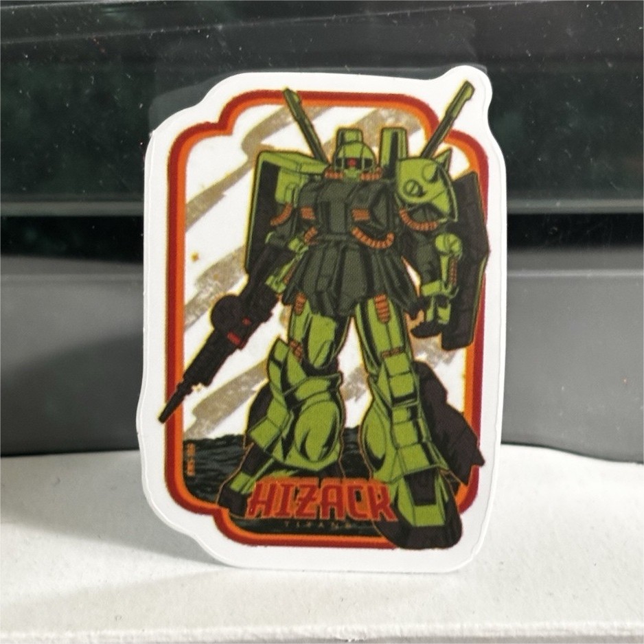 Gundam Hizack Sticker Decal Green Multicolor Anime & Manga Robot Mecha 2×1 1/4in