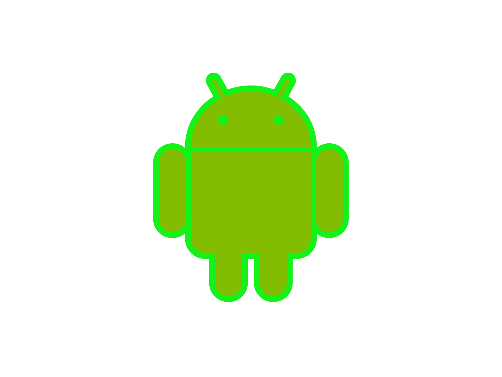 Android mascot robot vinyl sticker decal – many sizes and colors available
