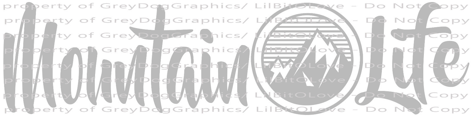 MOUNTAIN LIFE ROUND RANGE VINYL DECAL STICKER MTS MOUNTAINEER