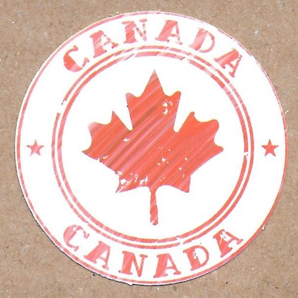 Canada Maple Leaf Sticker Die Cut Flag Decal Travel Scrapbooking Journal Gift