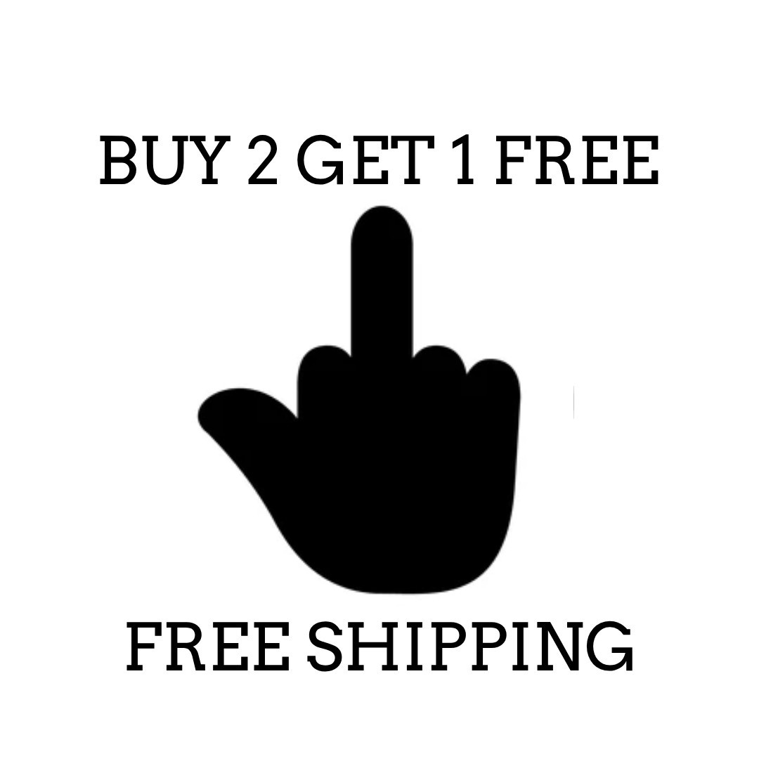 MIDDLE FINGER Vinyl Die Cut Car Decal – FREE SHIPPING
