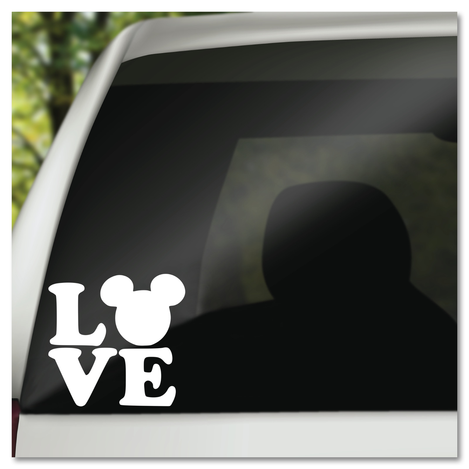 6" Hidden Mickey Mouse LOVE Disney Vinyl Decal Sticker