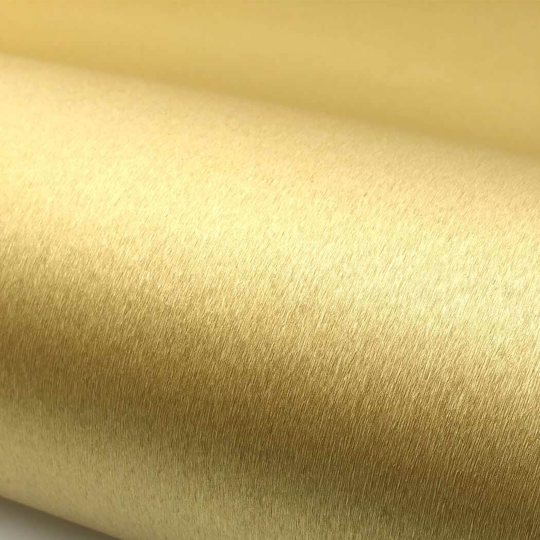 Brushed Metal Look Contact Paper Gold Self Adhesive Metallic Gloss films
