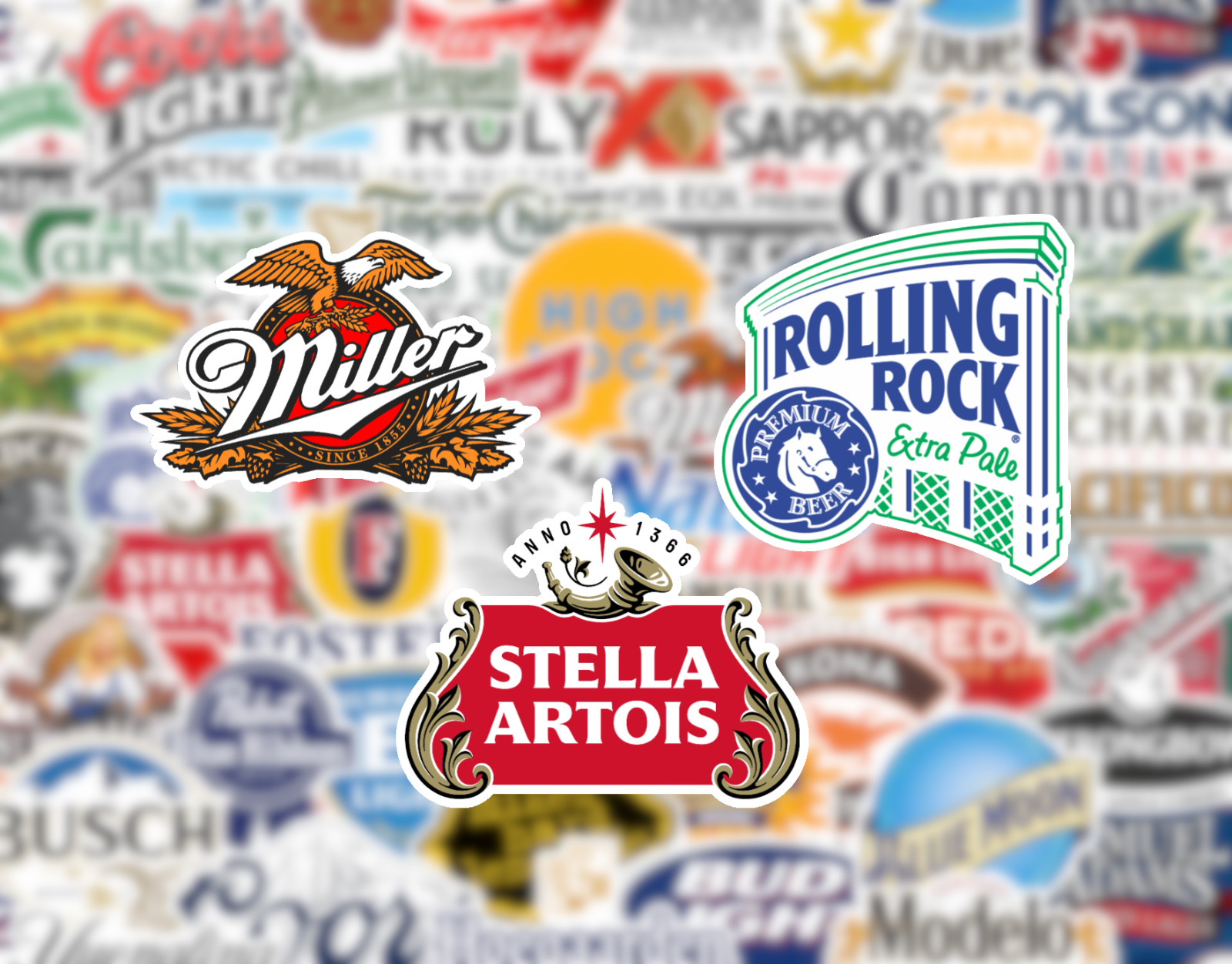 25/50 Beer Logo Sticker Pack – Matte Vinyl – Cider Seltzer Brewery Craft Alcohol