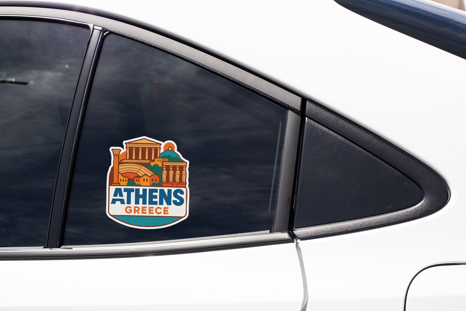 Athens Greece Sticker Decal Vinyl Die-Cut City Skyline Landmark Design