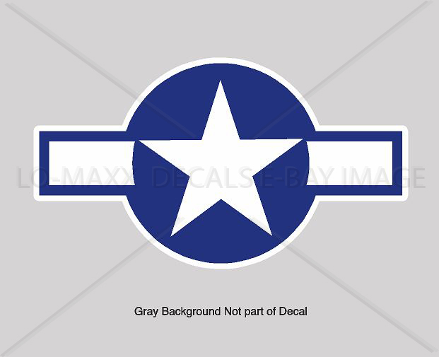 WW 2 USAF US Air Force Roundel Military Aircraft Fighter Bomber Insignia Decal