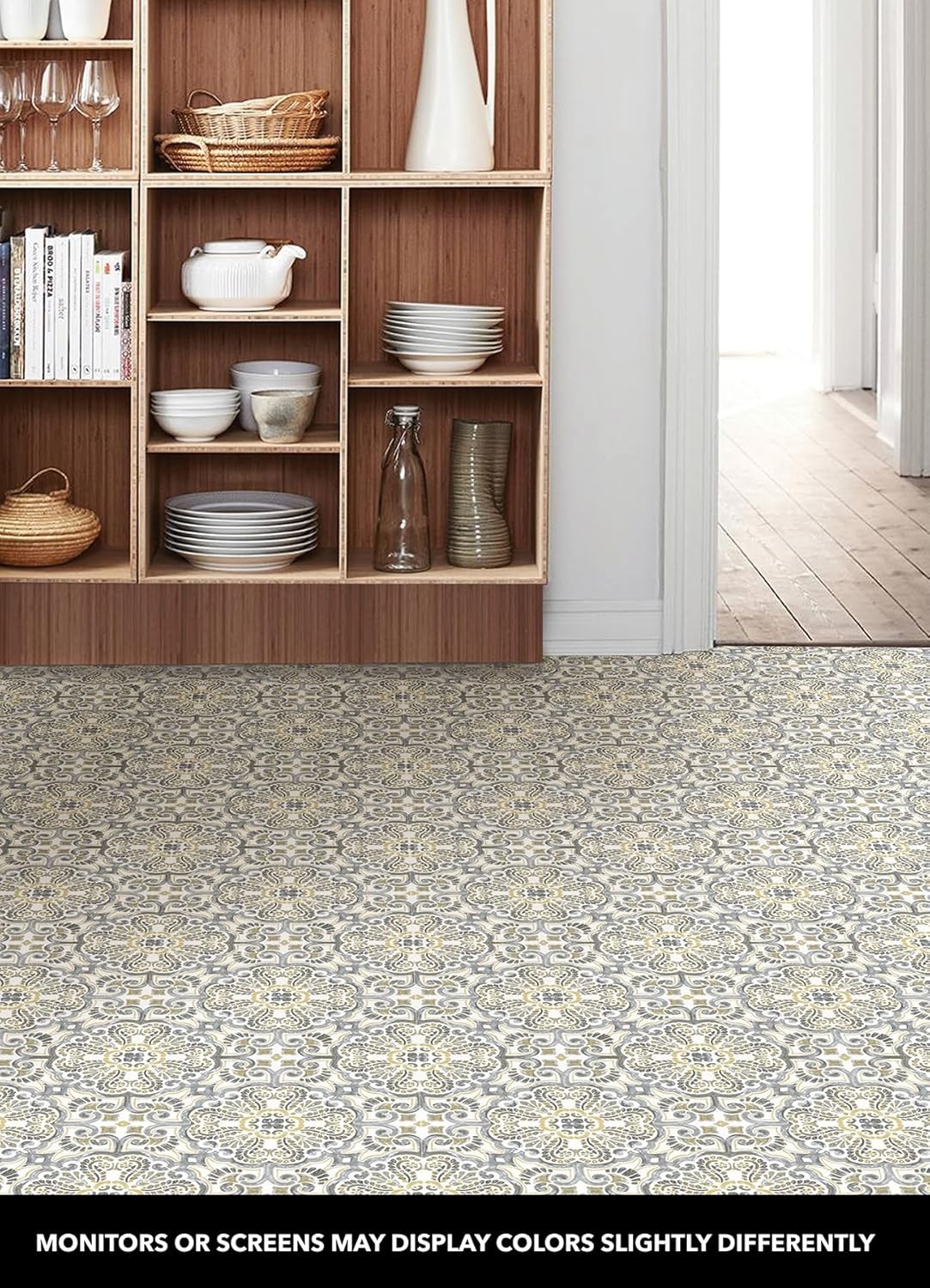 Multicolor Peel & Stick Floor Tiles Antico Decals Stickers FP2947