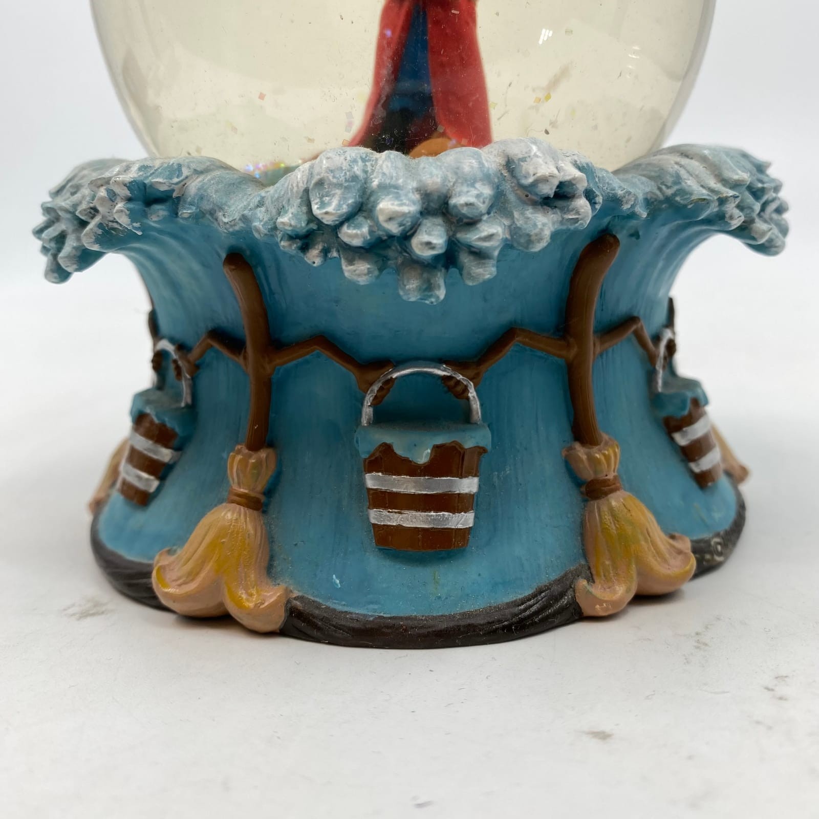 Disney Blue Red Mickey Mouse Fantasia Snow Globe | OS