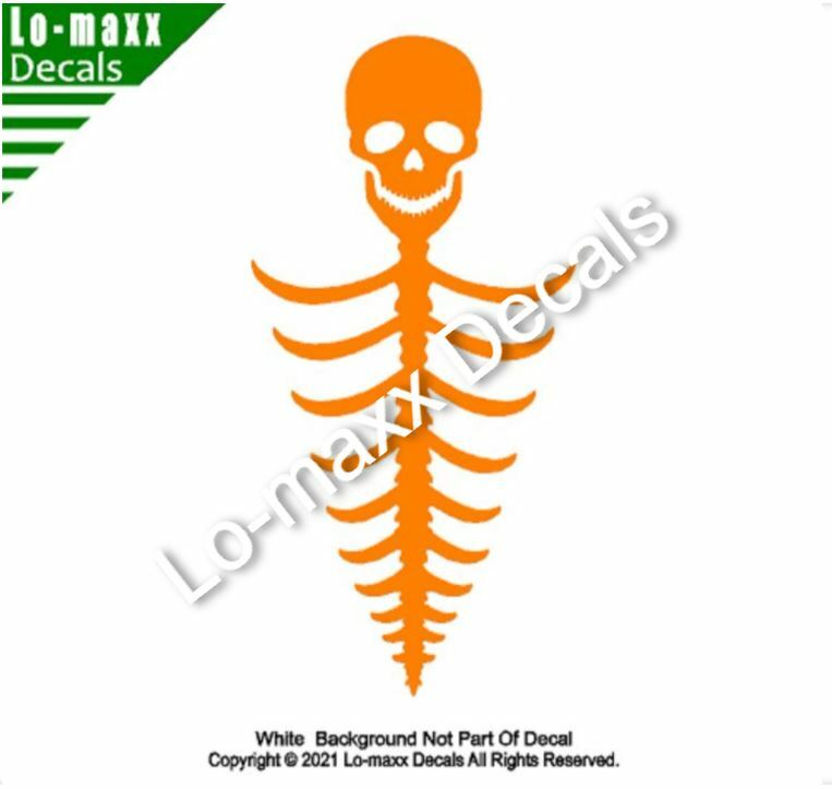 Skull And Ribs Triangle Original Custom Art High Quality Die Cut Vinyl Decal