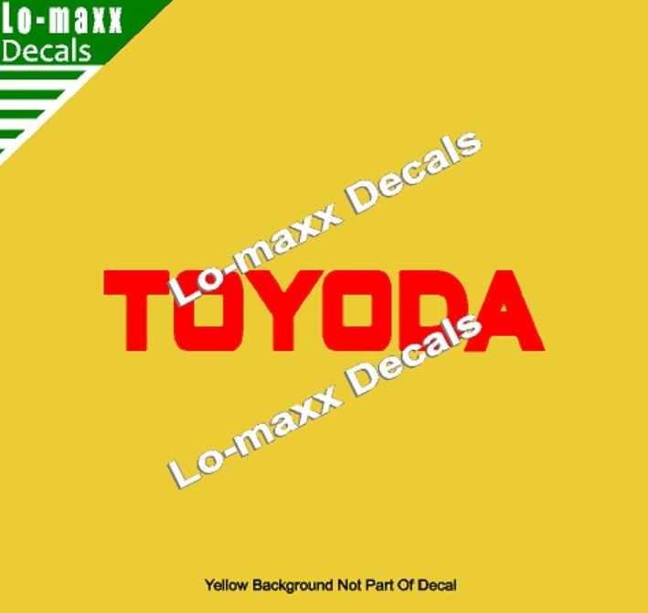 TOYODA Premium Custom Graphics Die-Cut Vinyl Decal for High-Octane Style