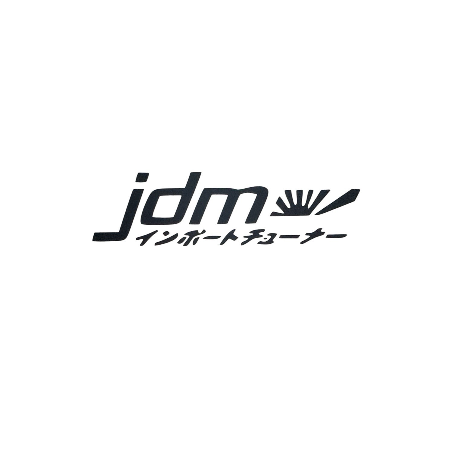 JDM with Kanji writing i vinyl decal for most smooth surface's car, truck,