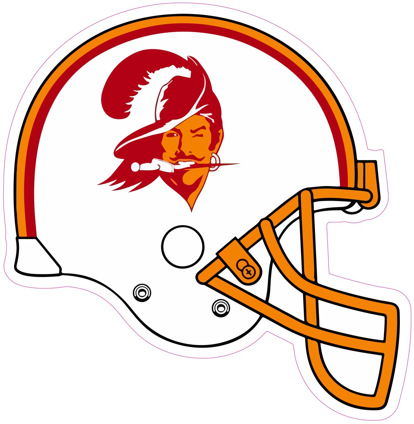 Tampa Bay Buccaneers 1976 Football Vinyl Decal Sticker Car Truck Bumper Tumbler