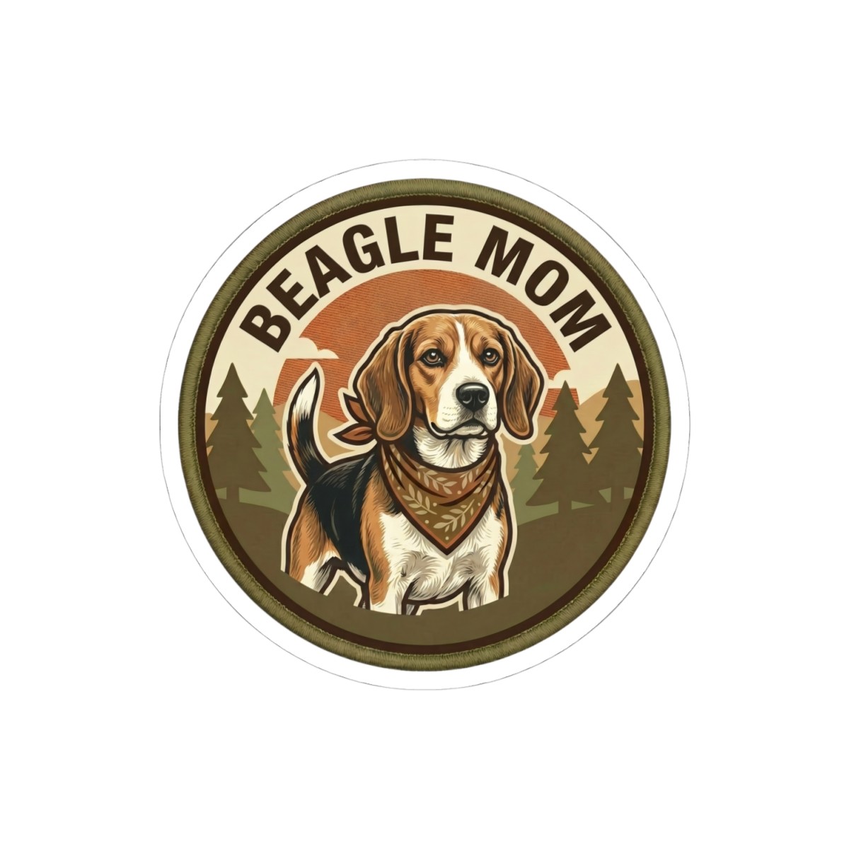Beagle Mom T-Shirt Beagle Dog Gift Women Graphic Tee Mothers Day Vintage Cute
