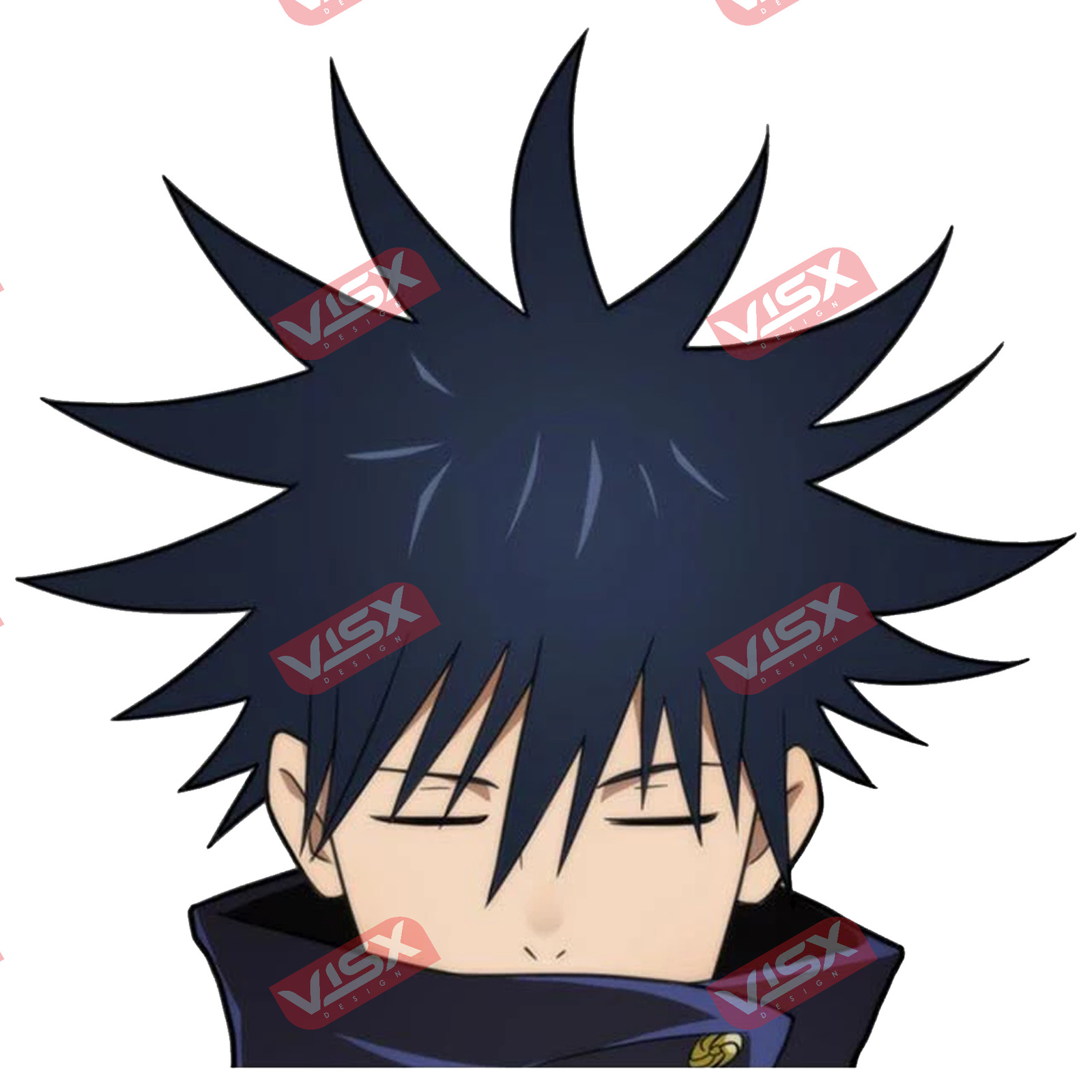 Megumi Fushiguro Jujutsu Kaisen Anime Peeker Bumper Sticker Car Window Decal