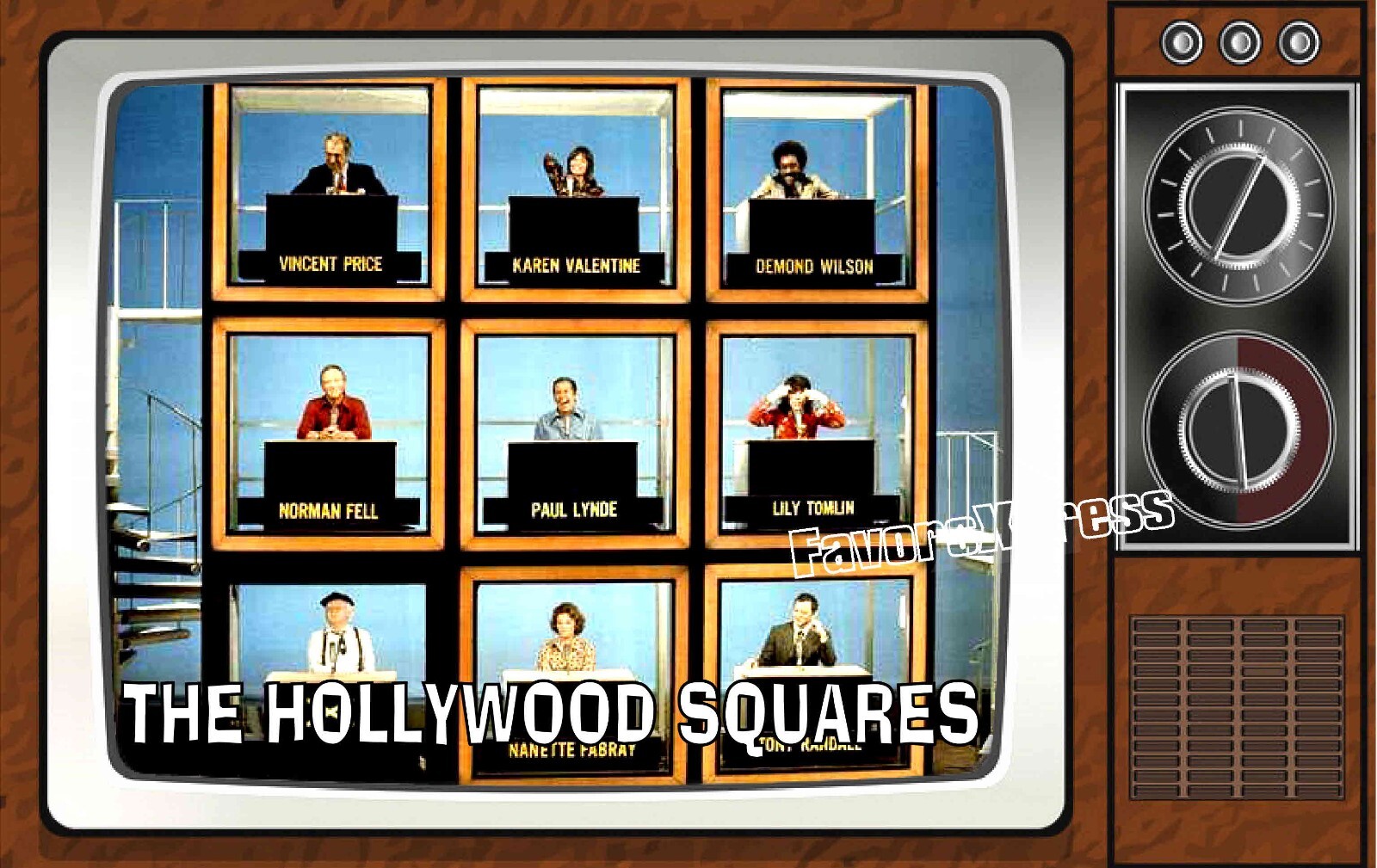 The Hollywood Squares Classic TV Show PHOTO MAGNET 4 X 2.5 INCHES