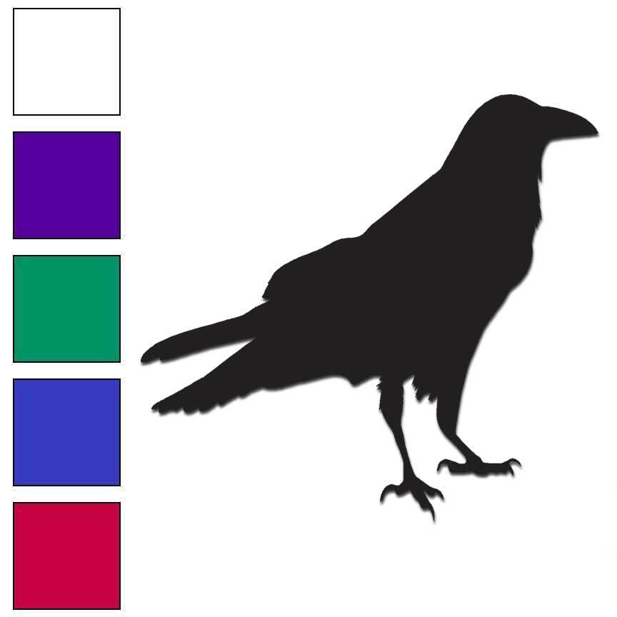 Crow, Vinyl Decal Sticker, Multiple Colors & Sizes #6142
