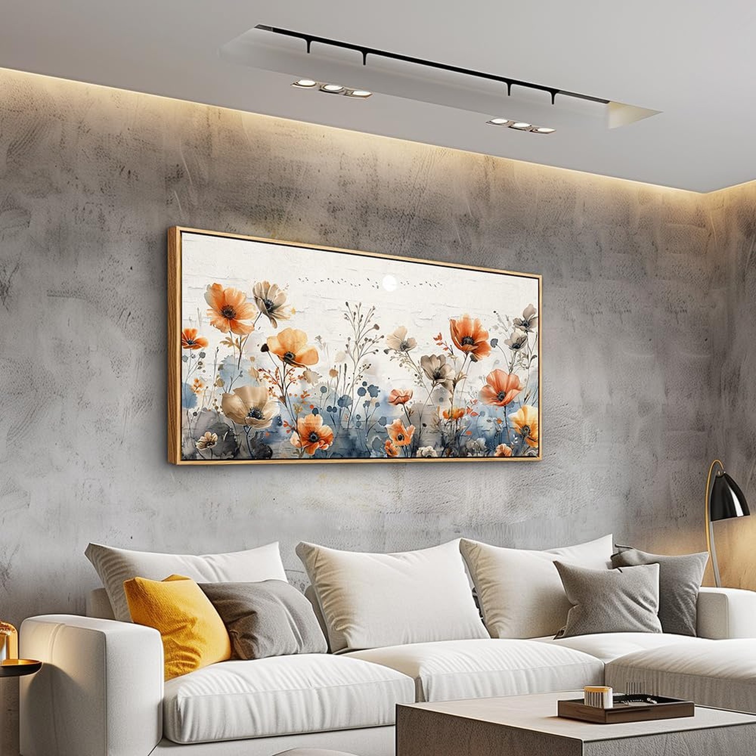 QIYILEXWART Wood Framed Large Wall Decor For Living Room Canvas Wall Art For …