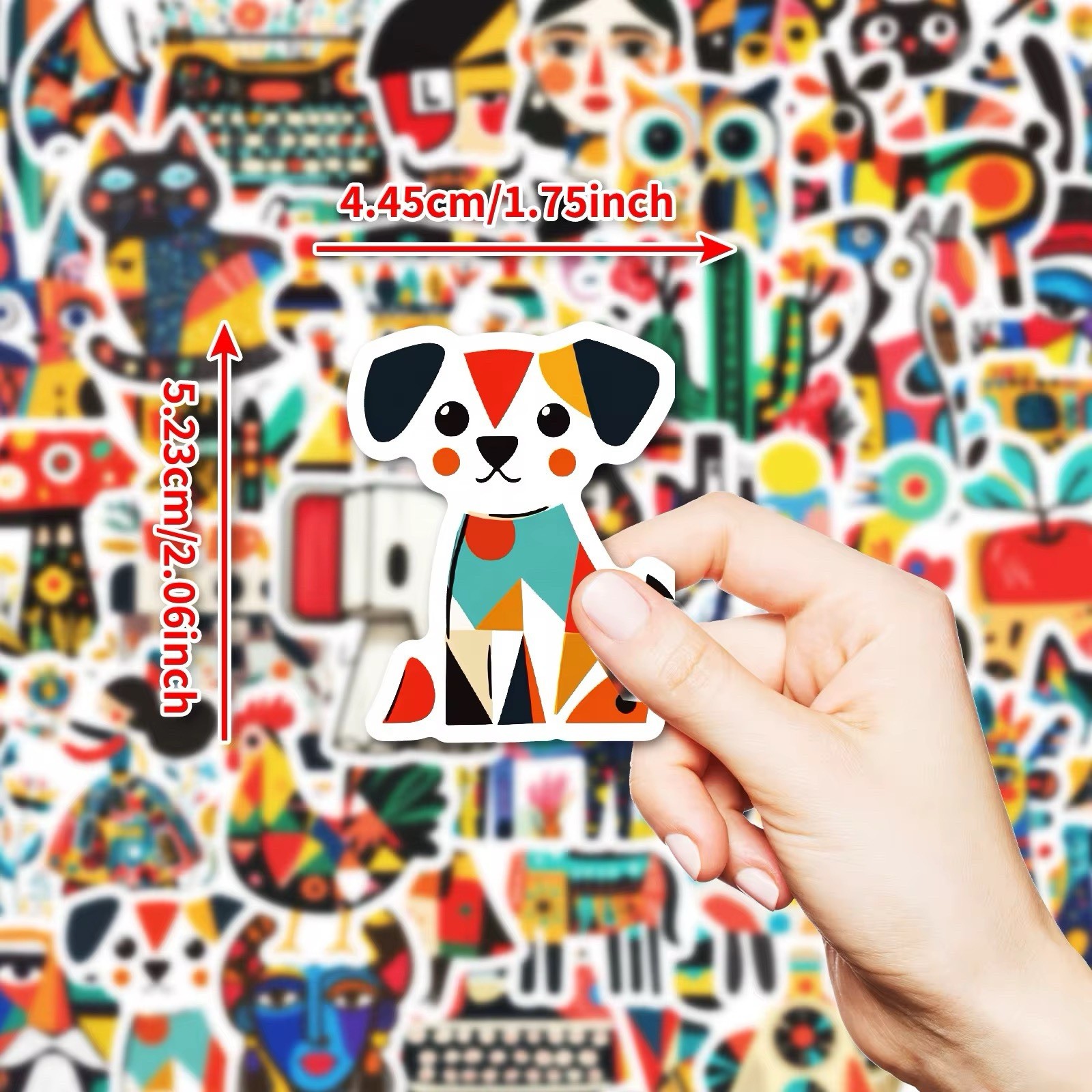 50 PCS Picasso Style Abstract Stickers Art Decals Hydro Laptop Free Shipping!