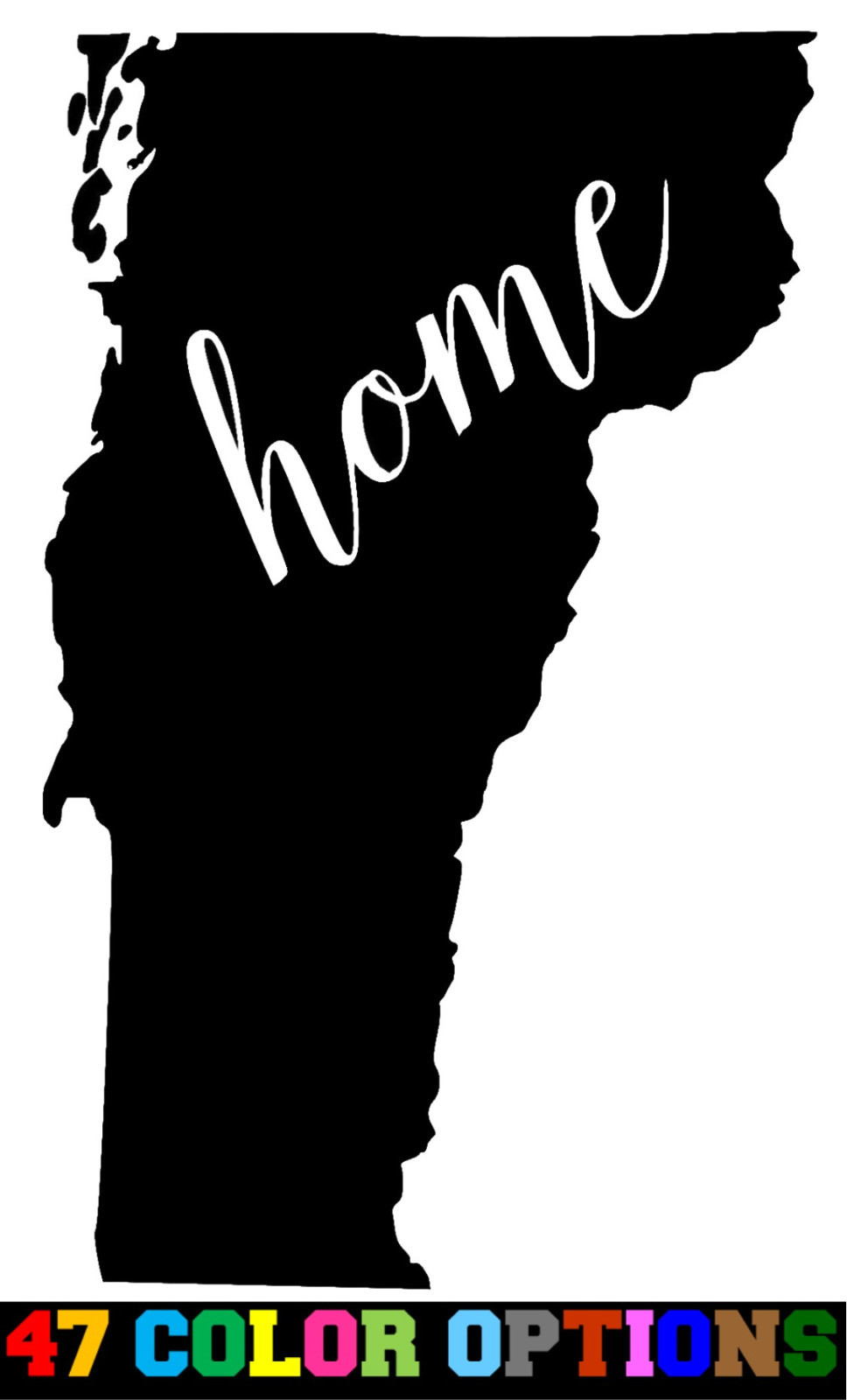 Vinyl Decal Truck Car Sticker Laptop Home State Outline Love USA Vermont