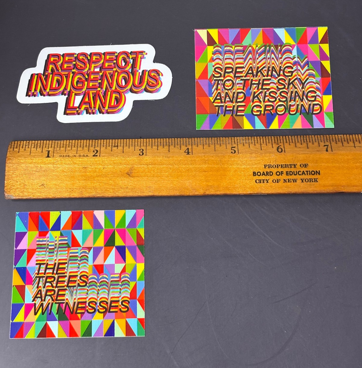 Sticker Pack Apply x Jeffrey Gibson ICA SF 2022 Indigenous Land Vinyl 3 Die Cut